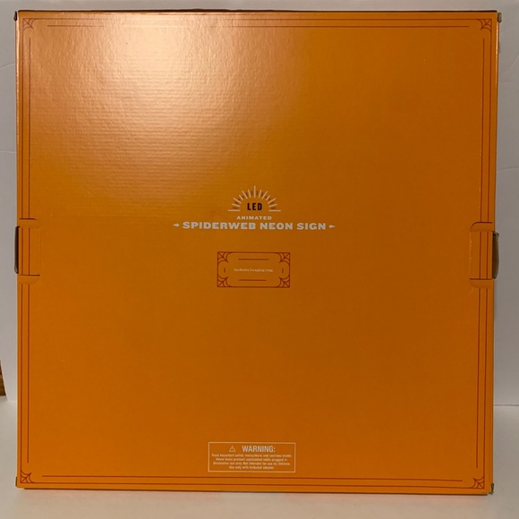NIB. HYDE & EEK! Spider Web Neon Wall Decor - Picture 7 of 7